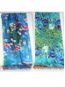 Water Lilies & Irises Double-sided Oil Painting Design Fashion Scarf
